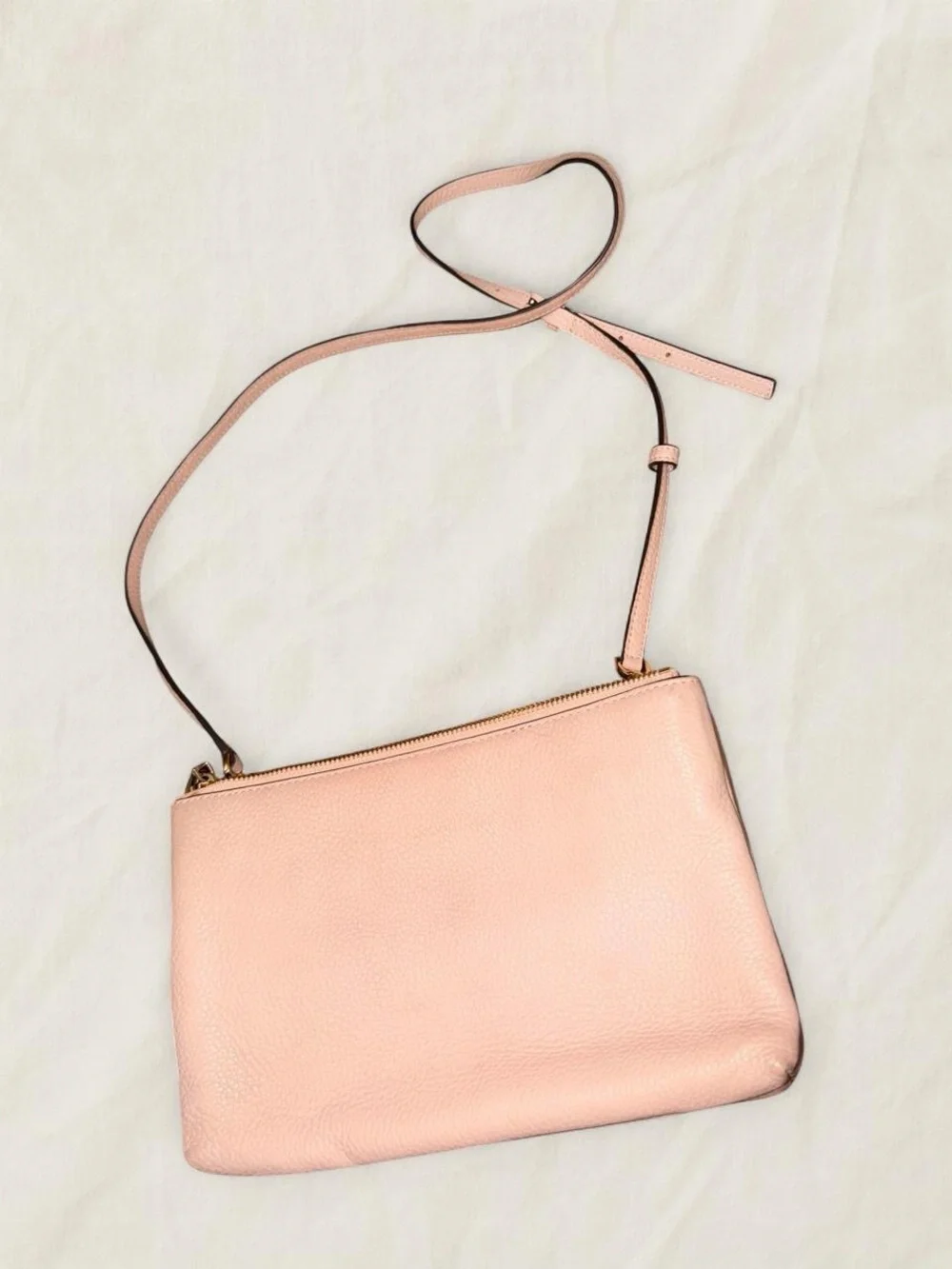 Michael Kors Blush Pink Leather Crossbody Shoulder Bag